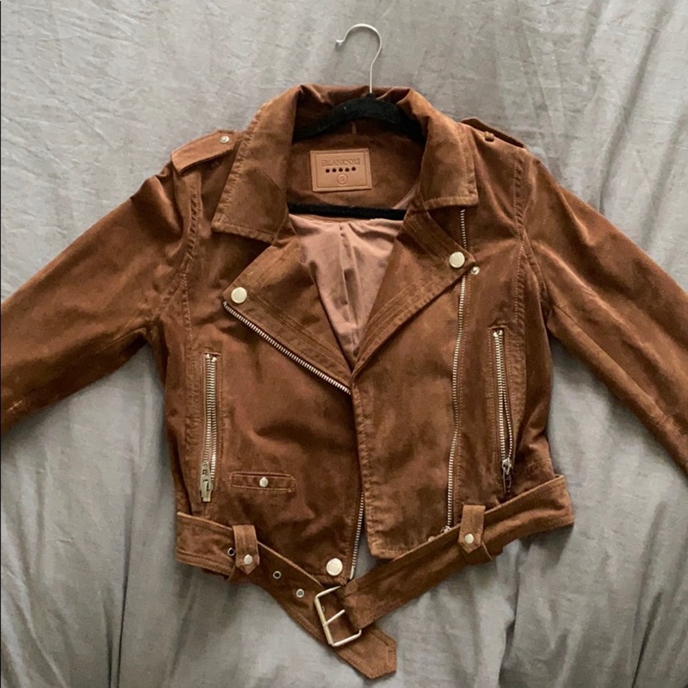 Brown suede jacket Blanknyc